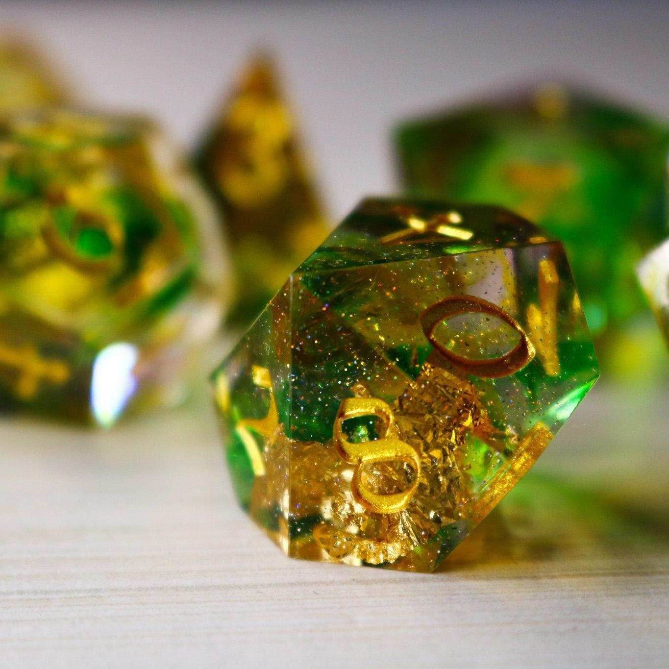 Nebula Handmade Sharp Edge Resin DND Dice Set - Only 1 D20