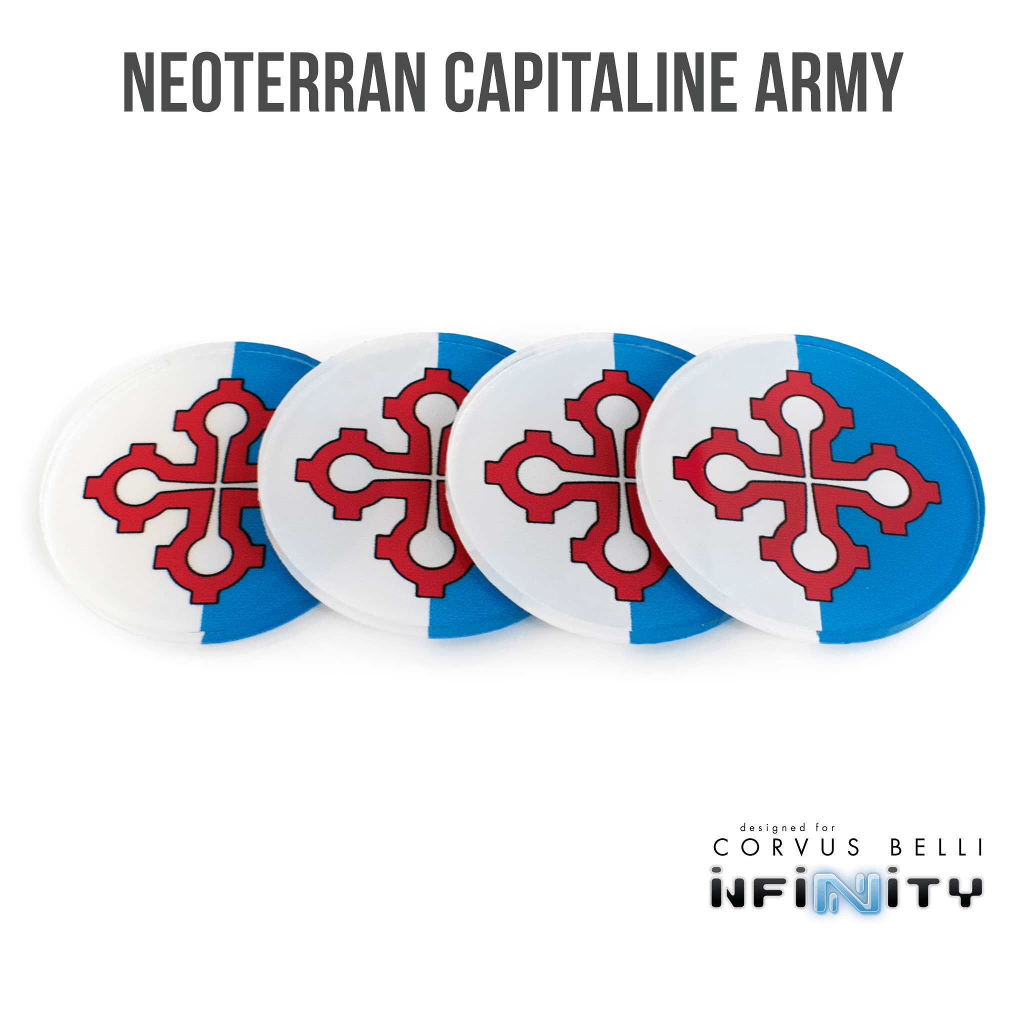 Infinity Faction Command Tokens - Neoterran Capitaline Army