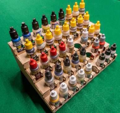 Paint Rack - 26mm, For Vallejo and Army Painter Style Dropper Bottles - 