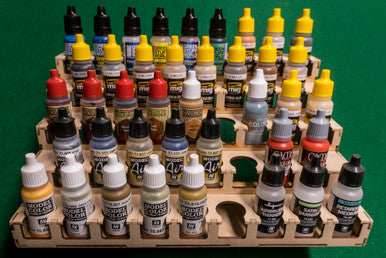 Paint Rack - 26mm, For Vallejo and Army Painter Style Dropper Bottles - 