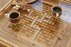 Rustic Scrabble Coffee Table with removable top - letter tiles included