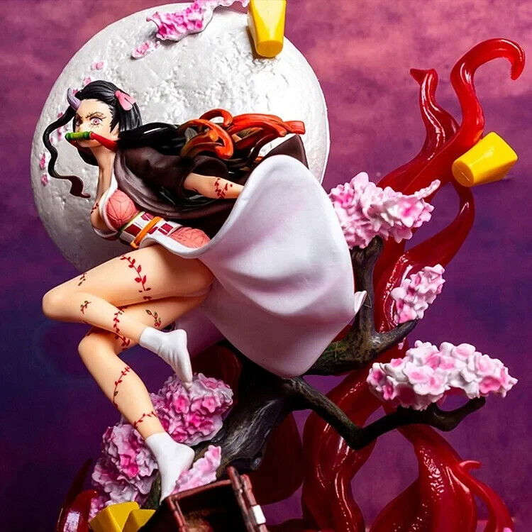 Nezuko Kamado Figure, LED Demon Slayer Kimetsu No Yaiba Figurines 12 in
