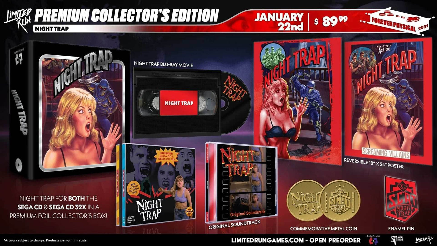 Limited Run Games: Night Trap: Premium Edition (Sega CD/Sega CD 32X) - Game Only