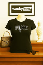 N!KE Chucky Knife Childs Play Horror Terror Halloween Graphic Tee Shirt