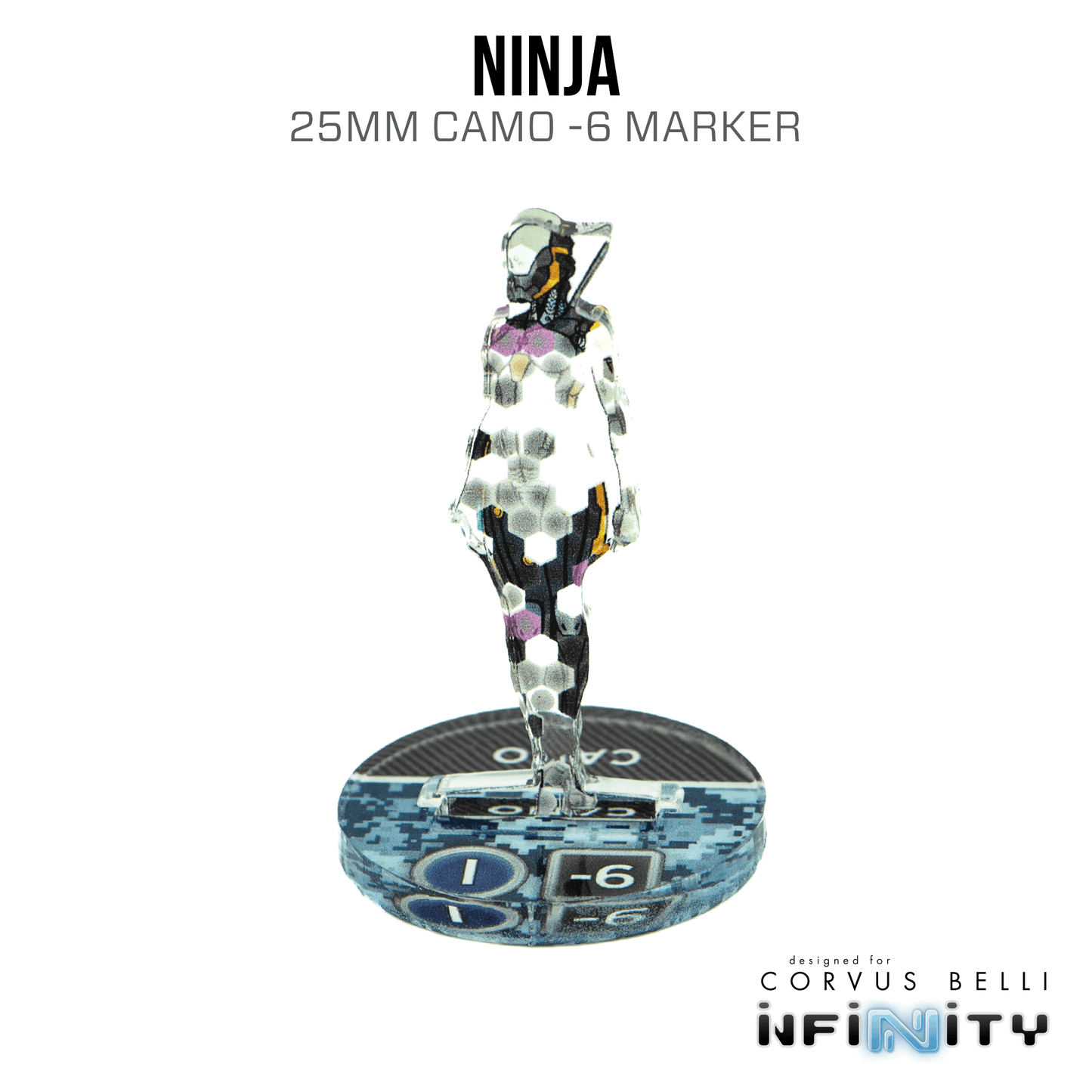 Infinity 3D Markers: Ninja (25mm Camo -6) - A