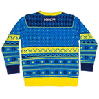 Fortnite Ninja Logo Ugly Christmas Sweater Shurikens Pattern - S