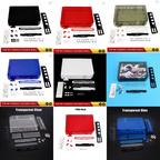 Nintendo Wii Replacement Shell Housing Case Blue Transparent Red