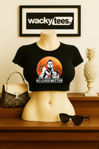 No Lives Matter Michael Myers Horror Terror Halloween Graphic Tee Shirt