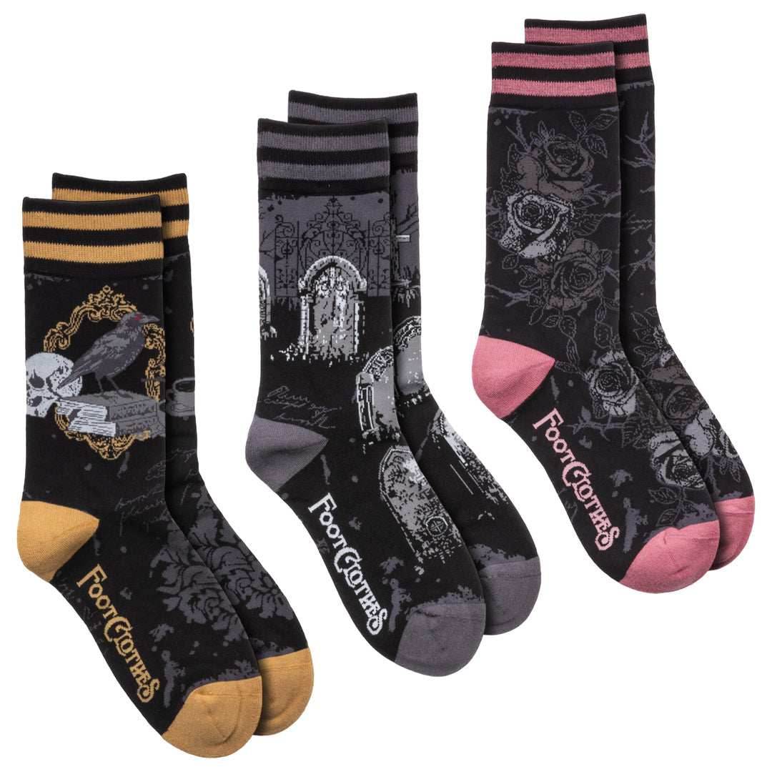 Nocturnal Crew Sock Pack | 3 Designs - 