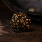 Nordic Black Labradorite Stone Dice Set