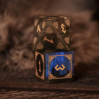 Nordic Black Labradorite Stone Dice Set