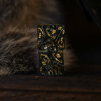 Nordic Black Shattered Glass Dice Set