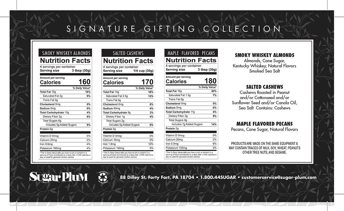 Signature Nuts and Cheese Box – 6 Gourmet Snacks | Premium Flavored Nuts & Cheeses - 