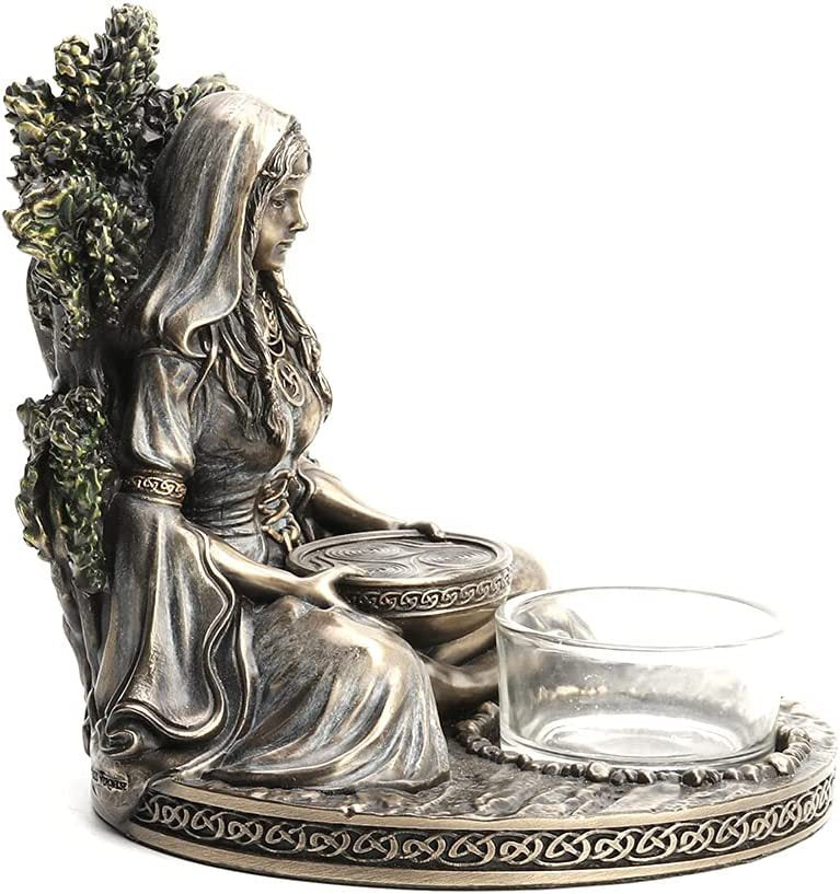 Mythologie nordique, statue de déesse celtique, parfum de bougie de thé en résine, décoration de bougeoir, meubles, décoration de table, artisanat