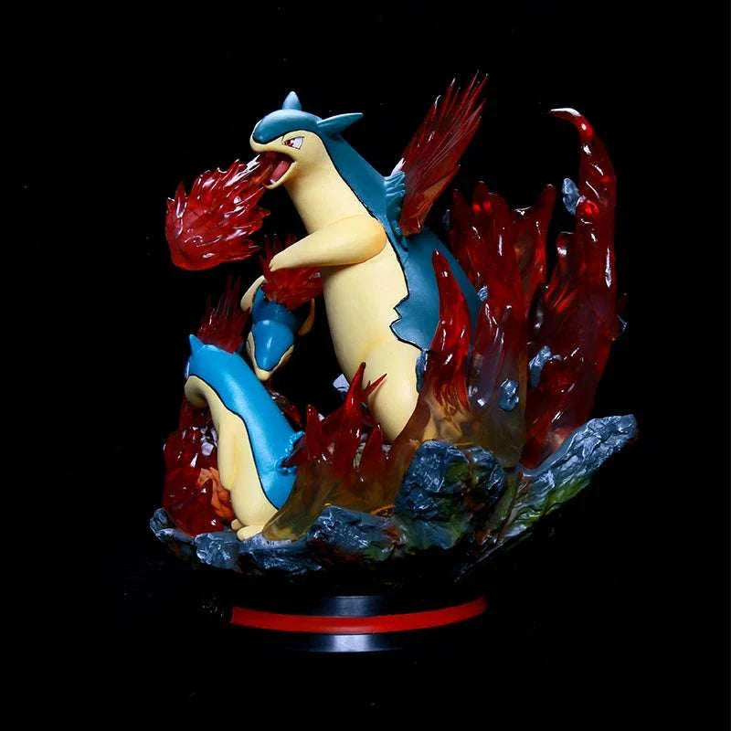 Pokemon Evolution LED Anime Figures, PVC Statue Model Toy Collections 20-35cm