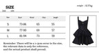 Gothic Double-Layered Polyester Party Dress - Polyester / S - Bust 73-86 cm