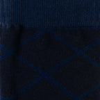 Grid Navy Men's Socks