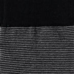 Striped Gray Black Men's Socks