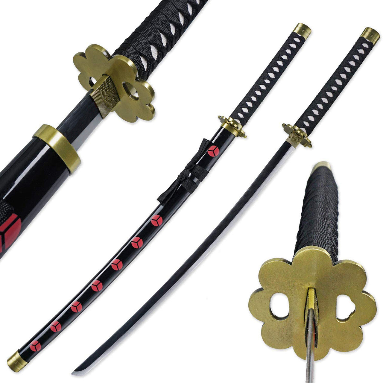 One piece Zoro Shusui silver edge Katana Sword-0