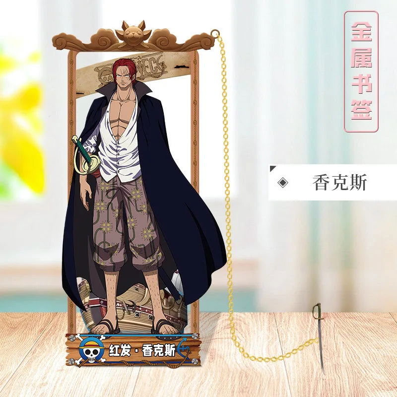 ONE PIECE Metal Bookmarks with Various Design Characters for Anime Fans