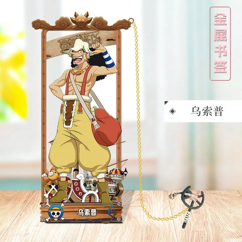 ONE PIECE Metal Bookmarks with Various Design Characters for Anime Fans