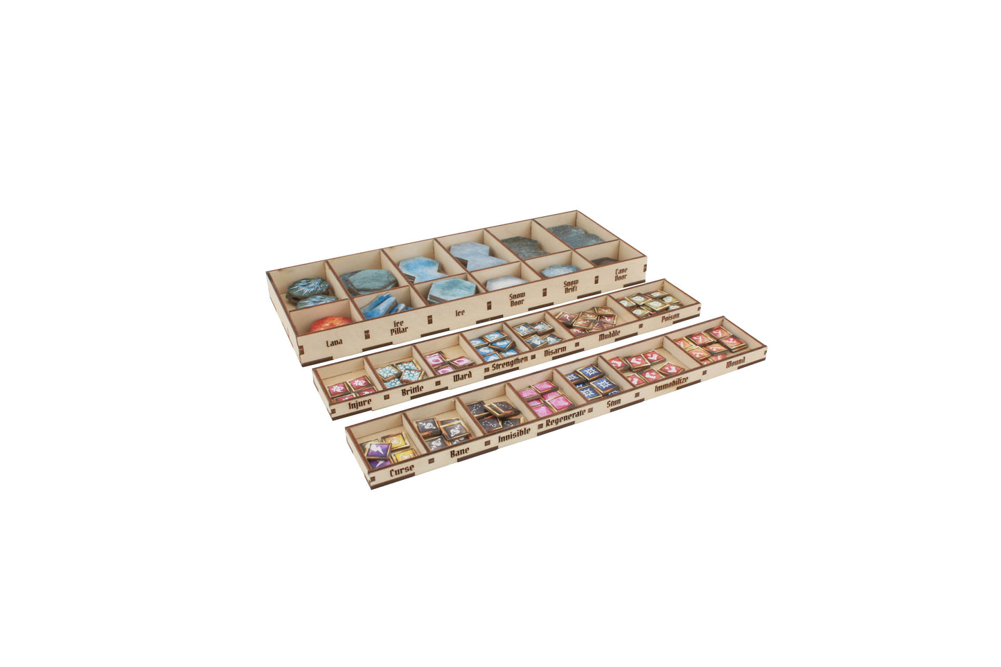 Frosthaven Compatible Game Organizer with Monster Trays - 