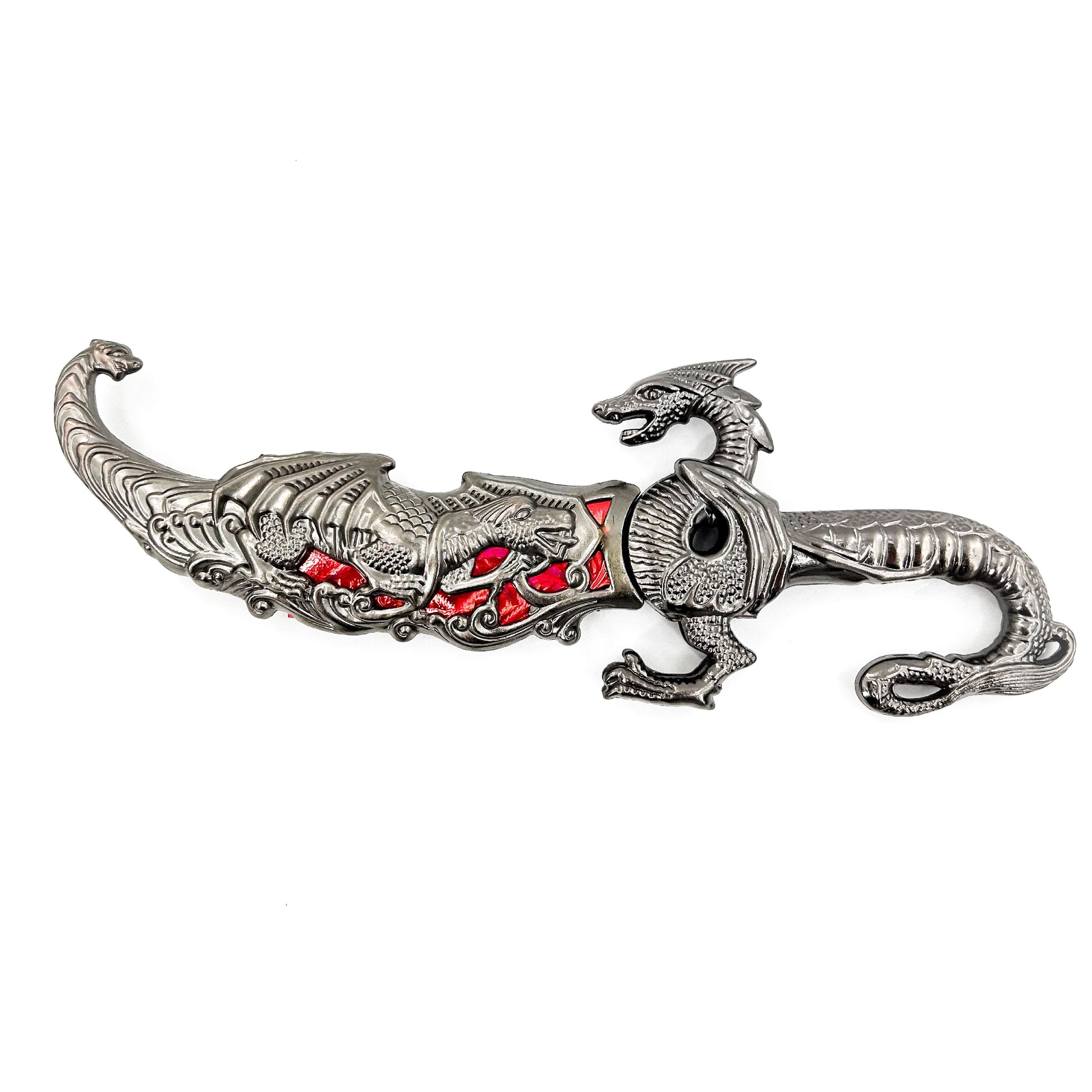 Ornate Red Dragon Decorative Fantasy Dagger Knife-0