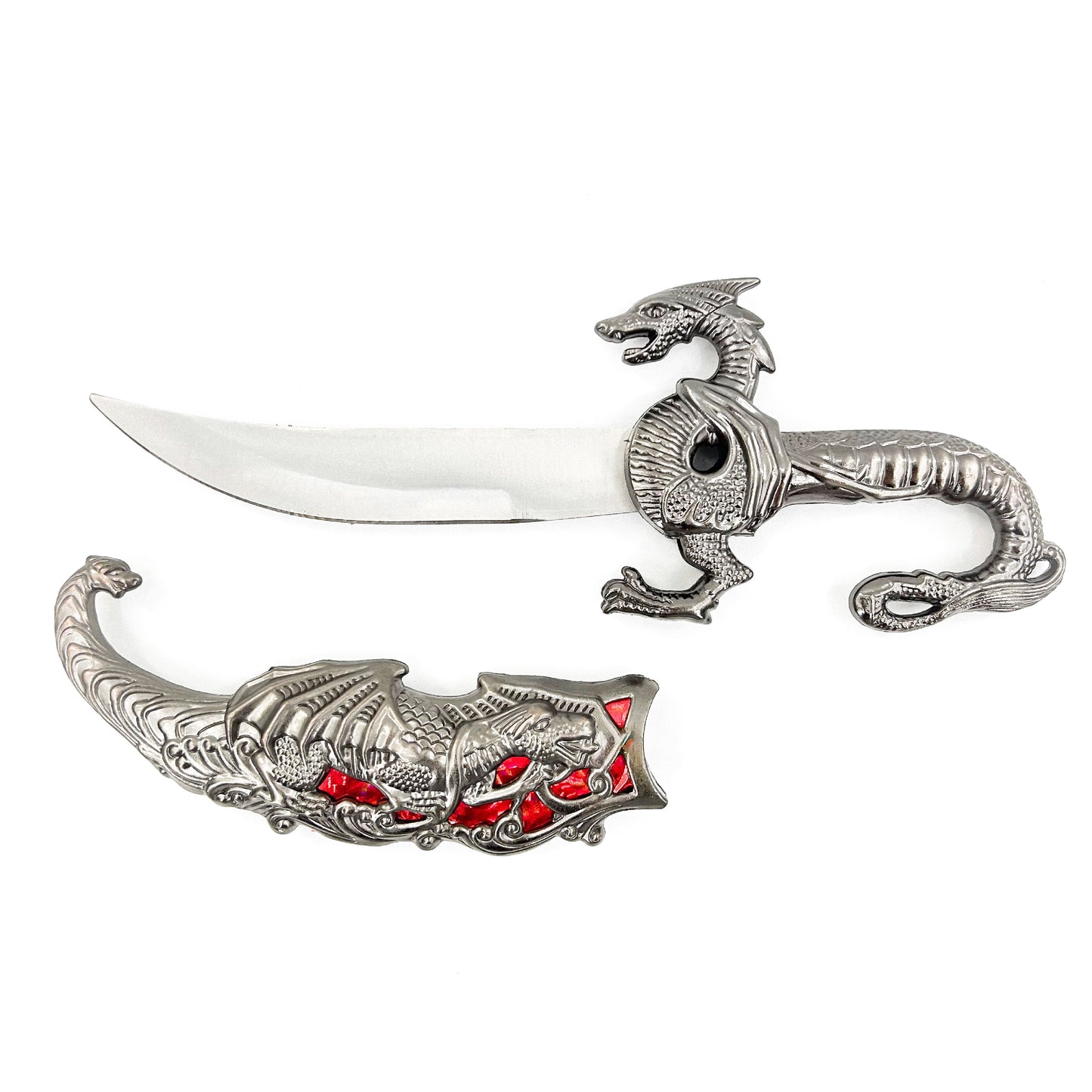 Ornate Red Dragon Decorative Fantasy Dagger Knife-1