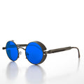 Round Steampunk Goggle Sunglass with Tinted Lenses - Orwell 2