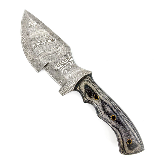 Ozark Full Tang Hand Forged Damascus Steel Tracker Knife-0