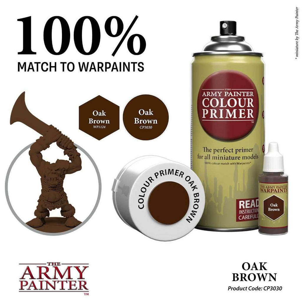 Army Painter Colour Primer: Oak Brown - 