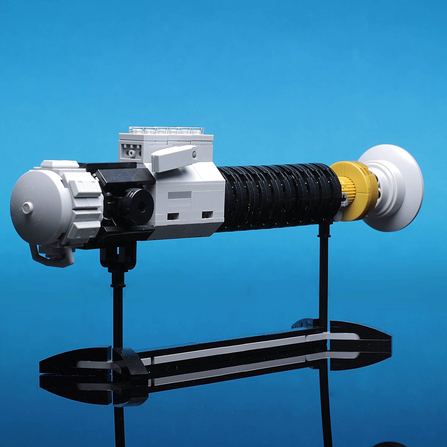 Custom LEGO Obi-Wan Kenobi Lightsaber w/ Stand - 