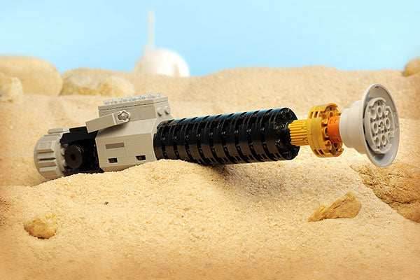 Custom LEGO Obi-Wan Kenobi Lightsaber w/ Stand - 