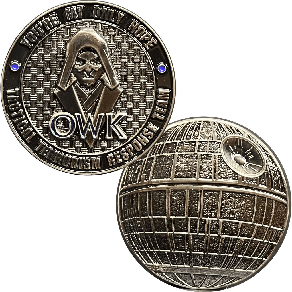 DL13-008 Obi-wan Kenobi You're My Only Hope Death Star TACTICAL TERRORISM RESPONSE TEAM 10 TTRT CBP Challenge Coin - 