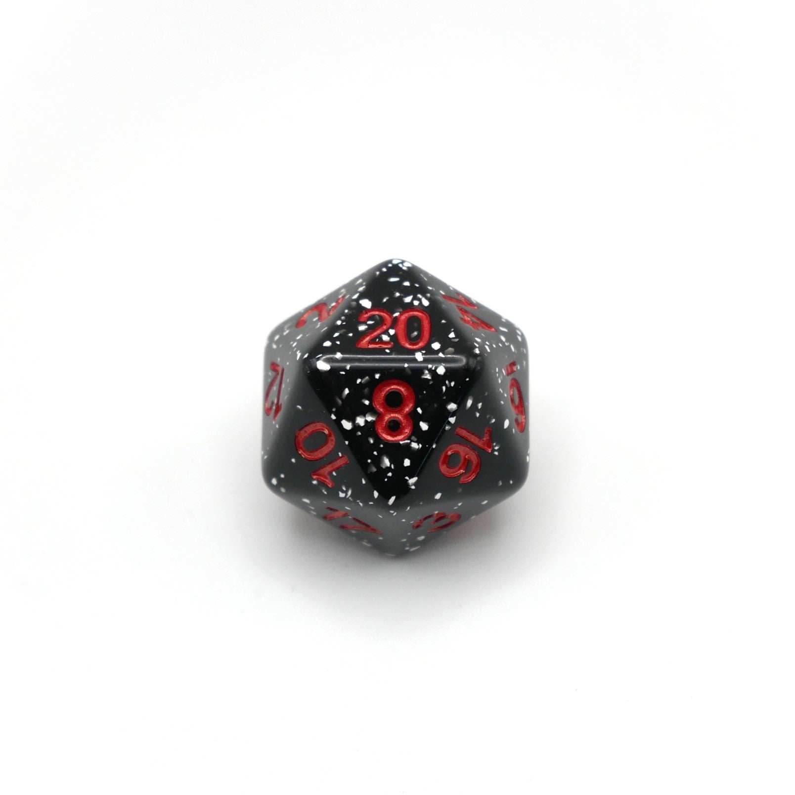 Obsidian Malphite - 7 Piece DnD Dice Set | Acrylic RPG Gaming Dice - 