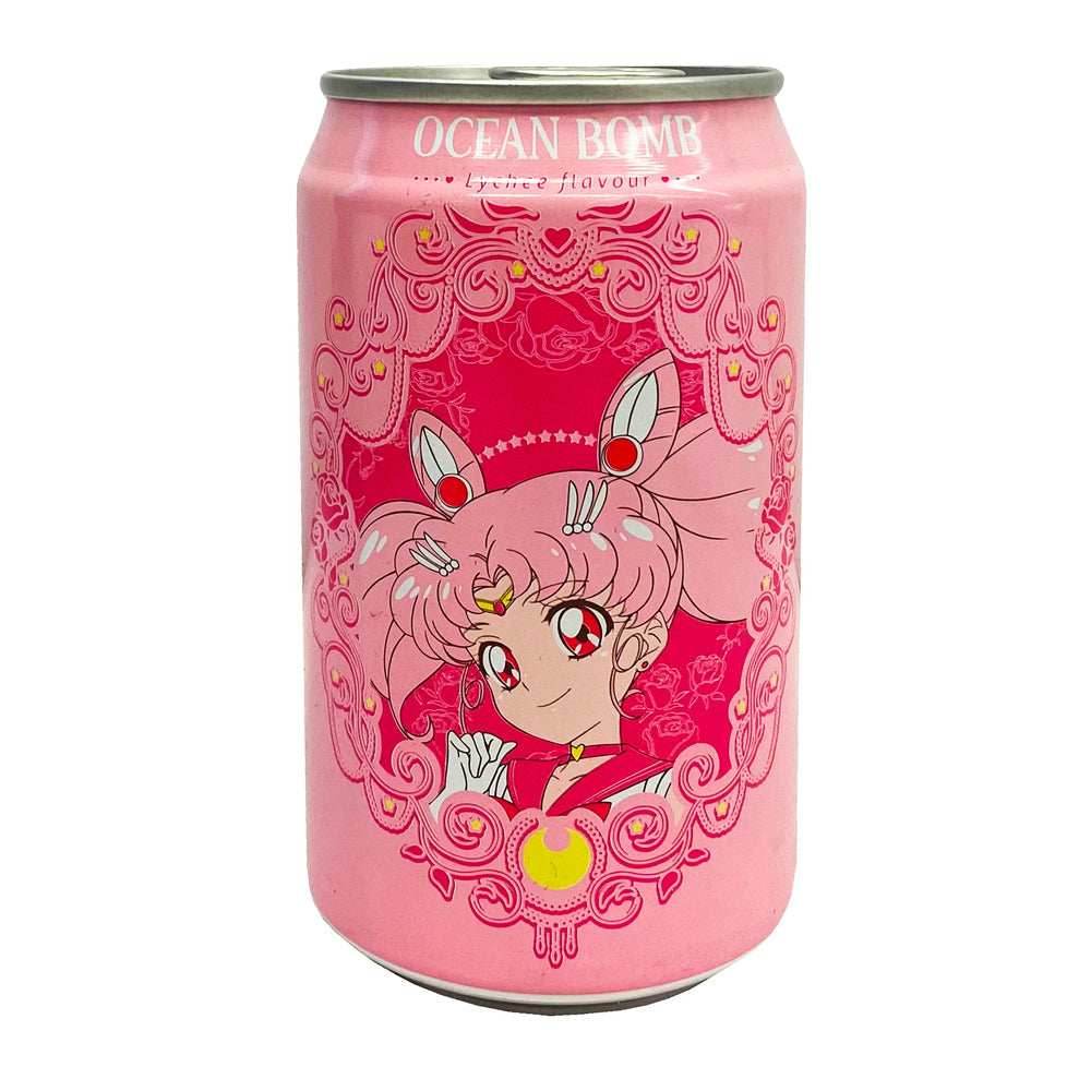 Ocean Bomb Sailor Moon Sparkling Water Lychee Flavor (330ml) Taiwan) - 