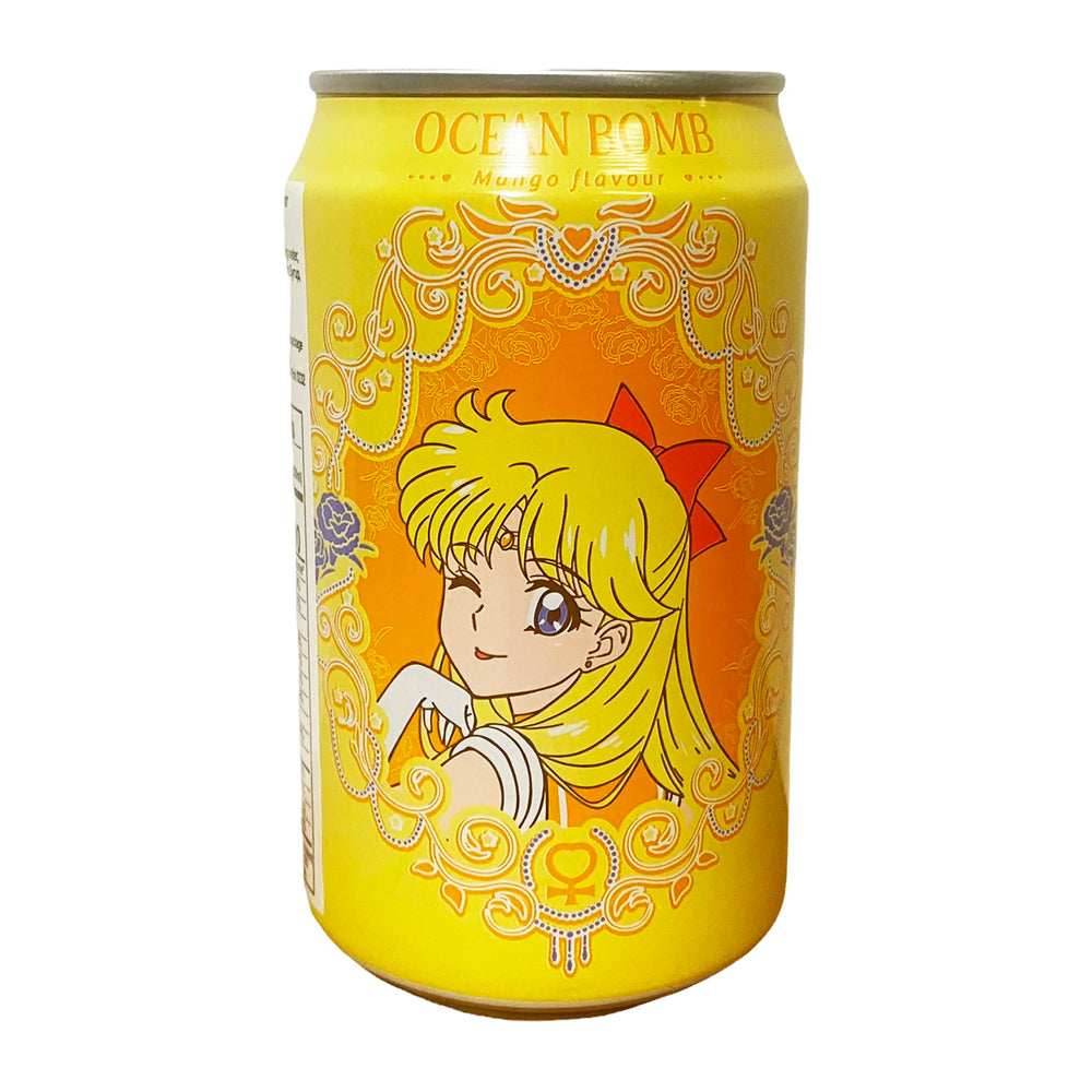Ocean Bomb Sailor Moon Sparkling Water Mango Flavor (330ml) (Taiwan) - 