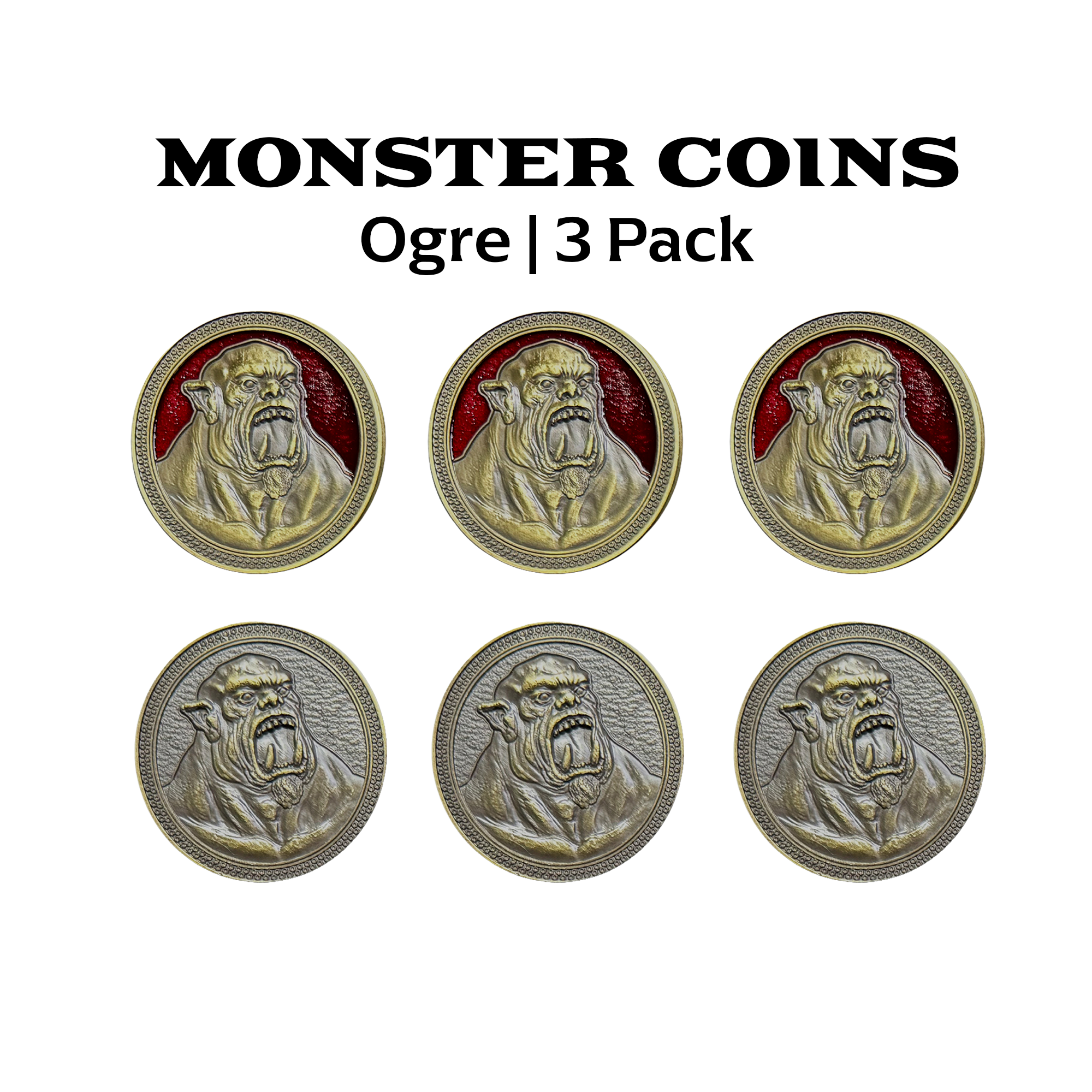 Monster Coins - Ogre - 3 Pack