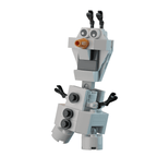 Funny Snowman Building Set made using LEGO parts - 