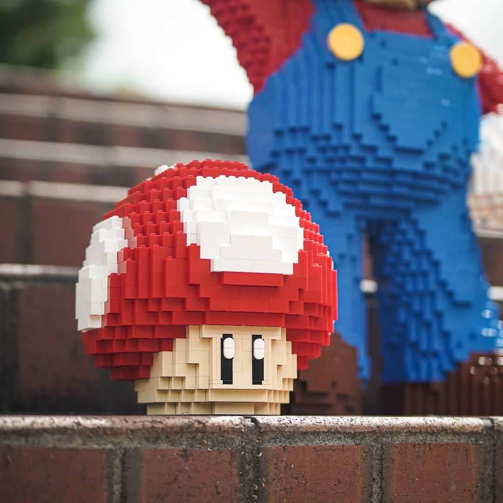Life-Sized Red Mushroom - Bricks & Instructions