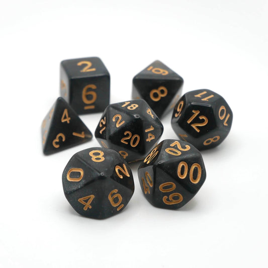 Onix's Core - 7 Piece DnD Dice Set | Acrylic RPG Gaming Dice - 