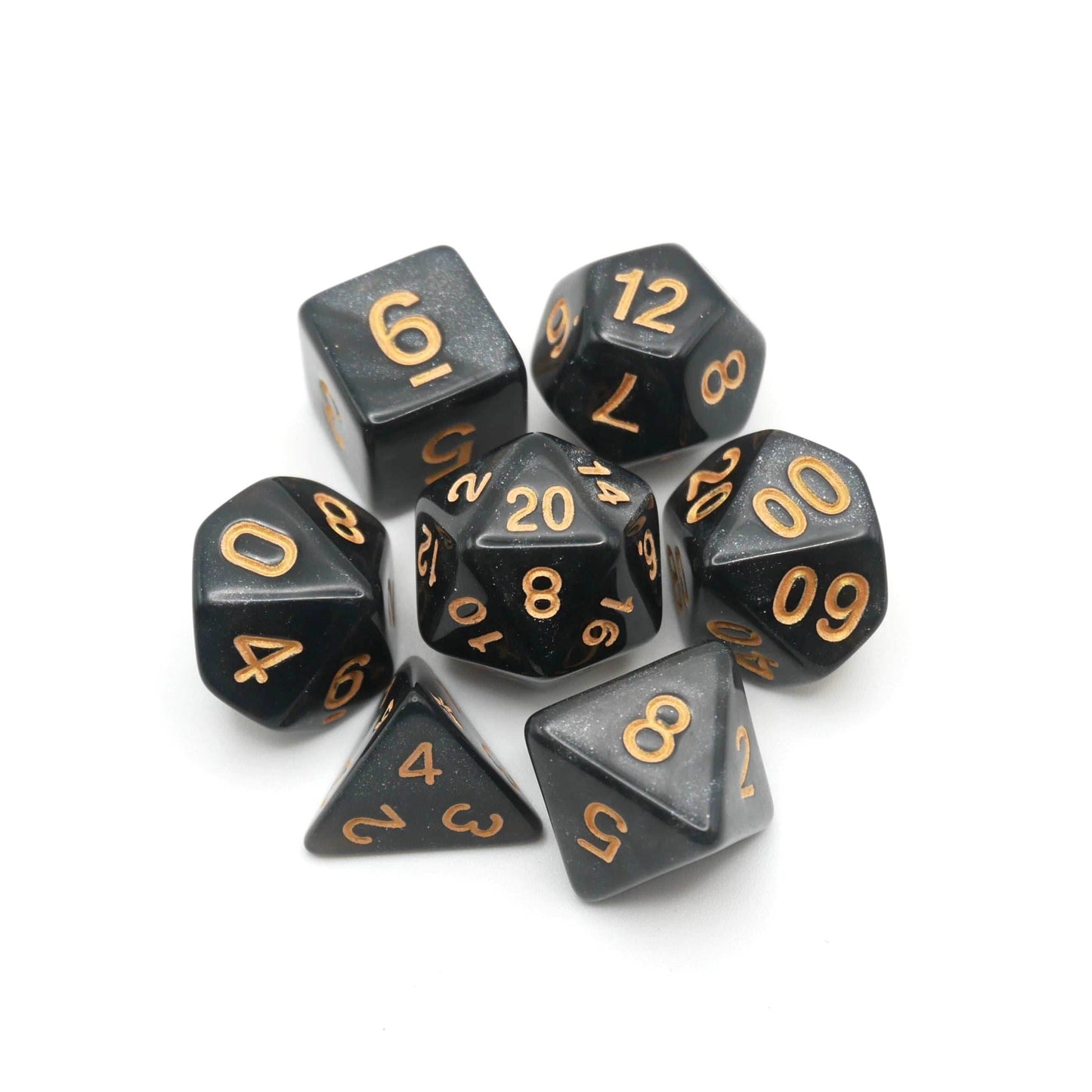 Onix's Core - 7 Piece DnD Dice Set | Acrylic RPG Gaming Dice - 