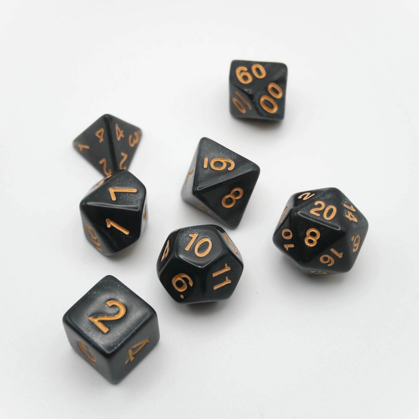 Onix's Core - 7 Piece DnD Dice Set | Acrylic RPG Gaming Dice - 