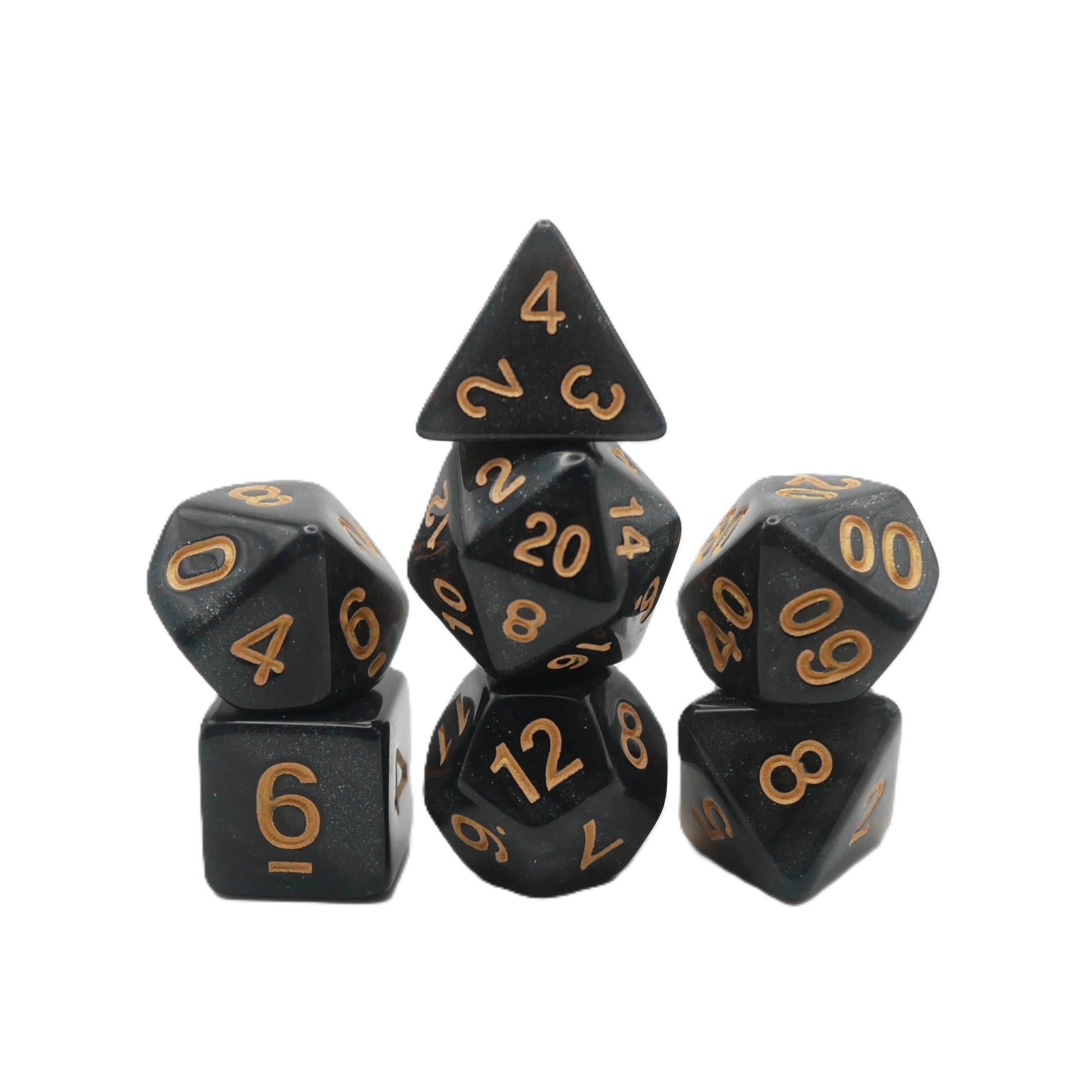 Onix's Core - 7 Piece DnD Dice Set | Acrylic RPG Gaming Dice - 