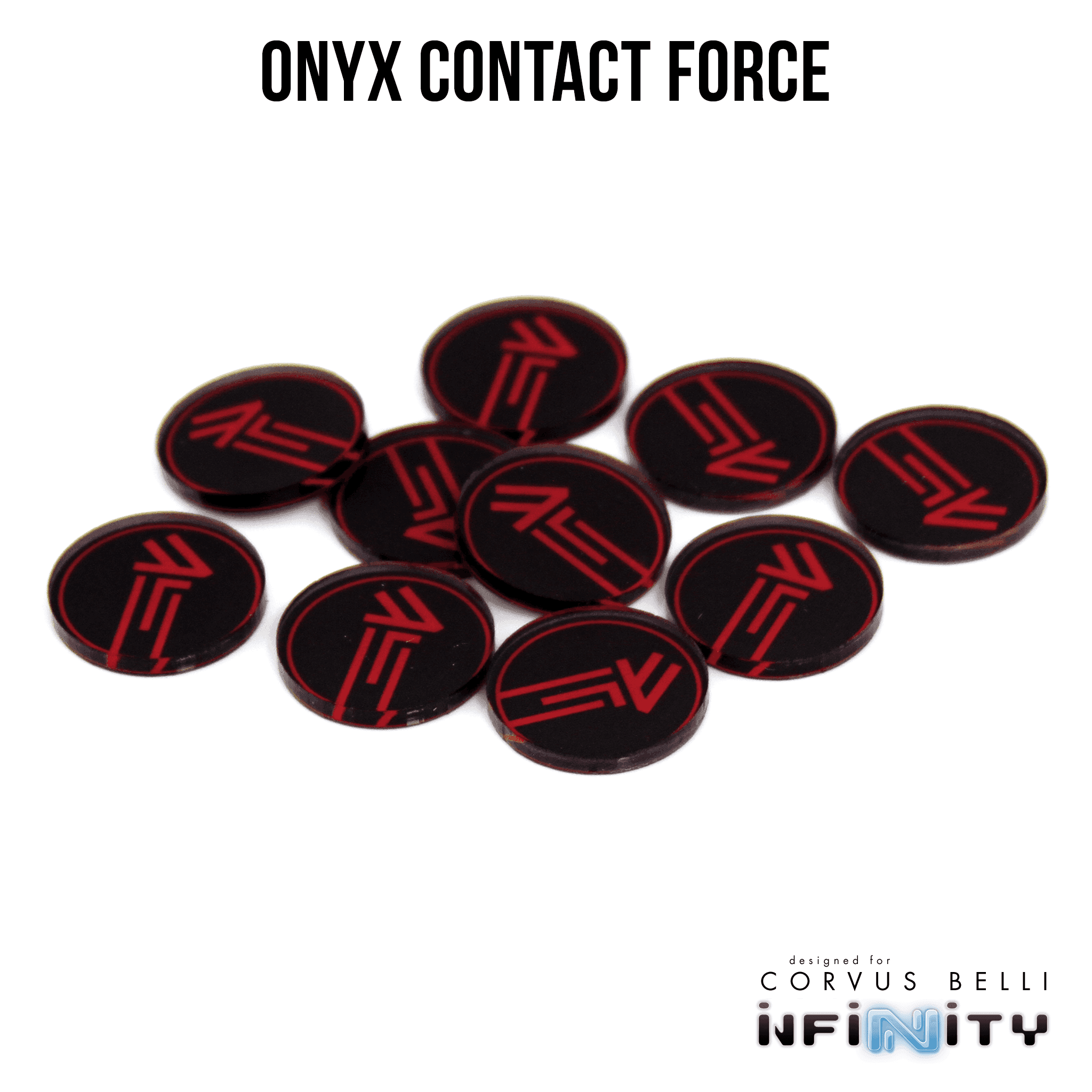 N4 Faction Markers - Onyx Contact Force / 25mm / Single