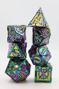 Crossed Swords: Opal Mined Sword - Metal RPG Dice Set - 