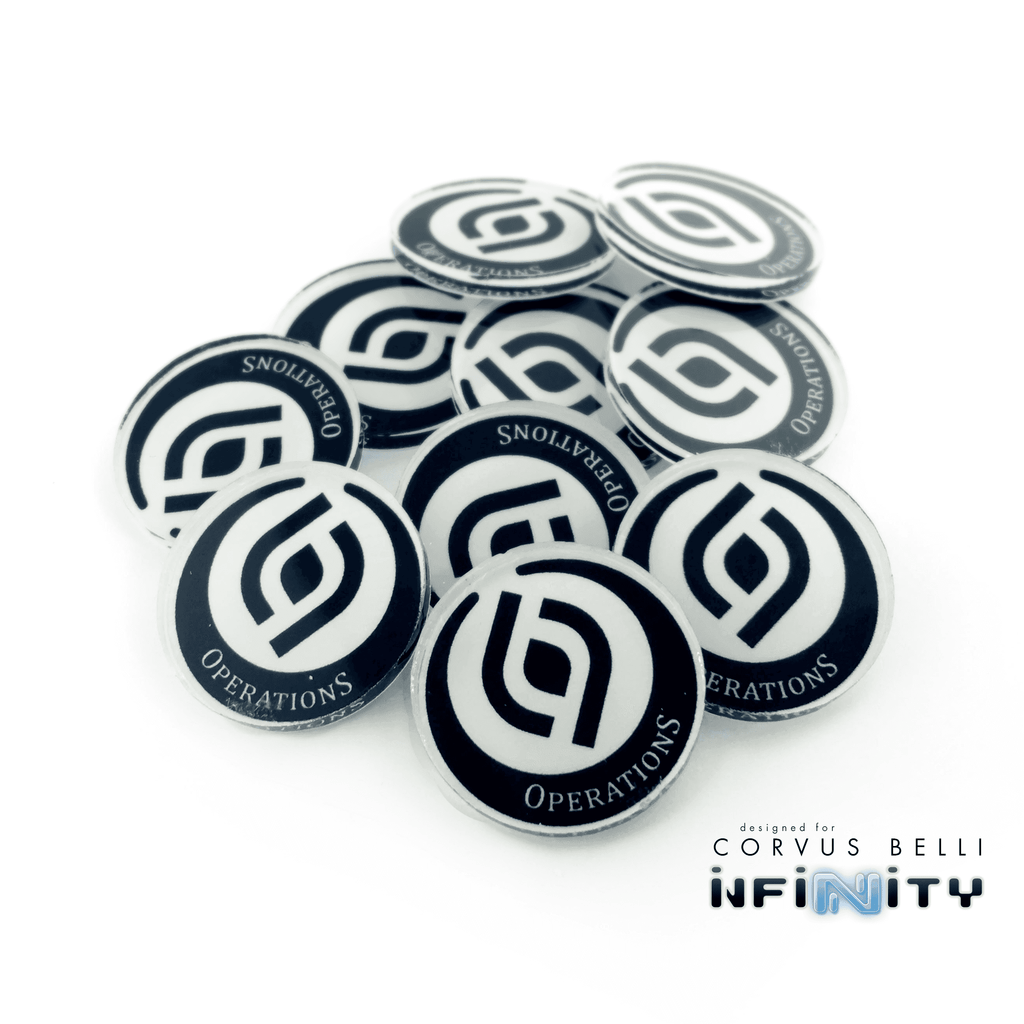 Full Color Infinity Faction Markers, 25mm (Bag of 10) - OperationS / 25mm