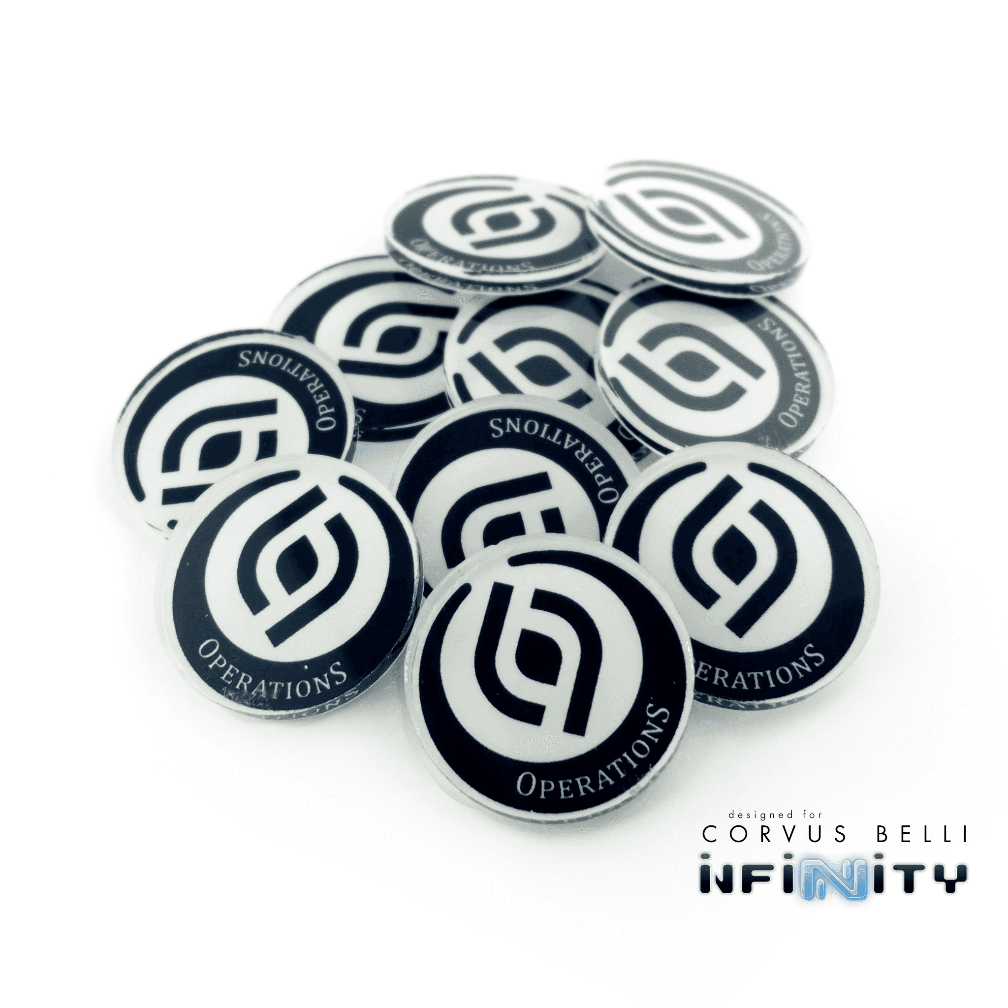 Full Color Infinity Faction Markers, 25mm (Bag of 10) - OperationS / 25mm