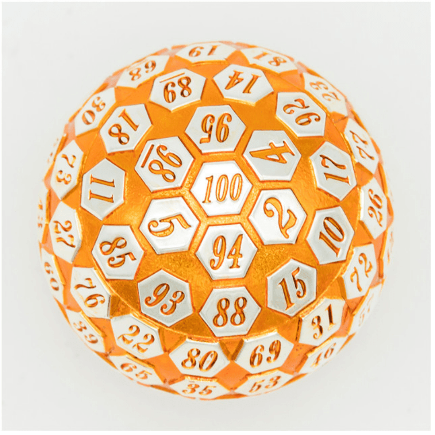 45mm Metal D100 - Orange & Silver - 