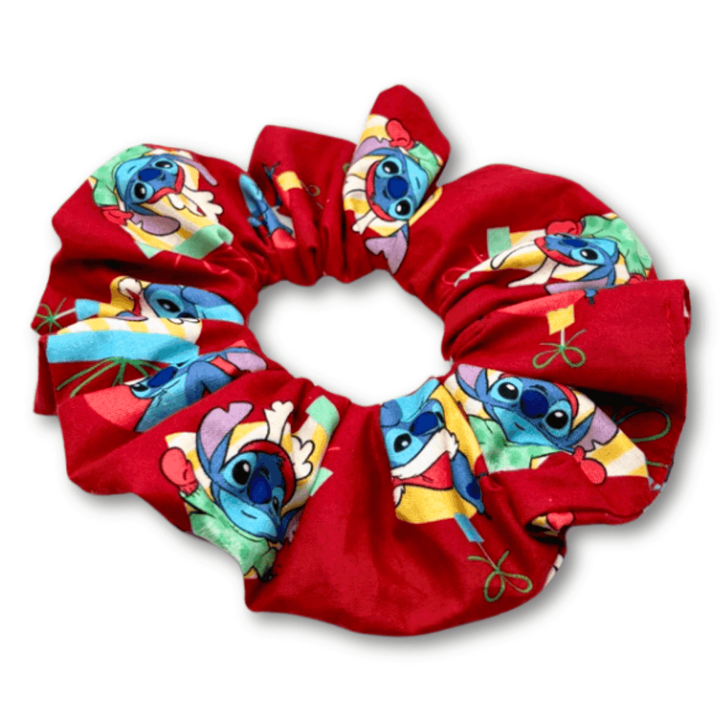 Red Stitch Christmas Scrunchie - 